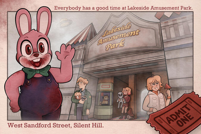 Postcard print - Silent Hill