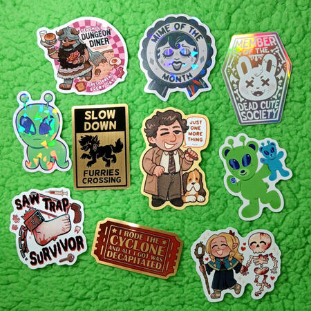 Stickers - Original, Dungeon Meshi, SAW, Columbo