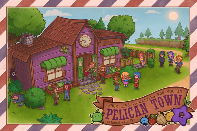 Postcard print - Stardew Valley