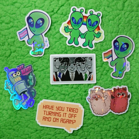 Stickers - Original, Futurama, Furby, Tally Hall, IT Crowd