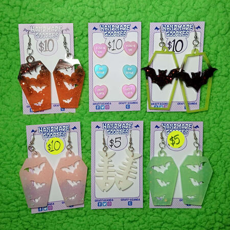 Resin earrings - Original
